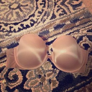 Nude Victoria Secret BioFit Strapless Bra